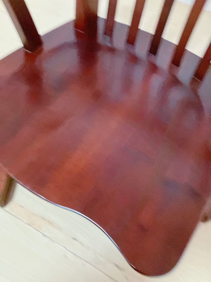 大塚家具　回転座椅子　木製　ローチェア　希少　レトロ　座椅子　回転椅子