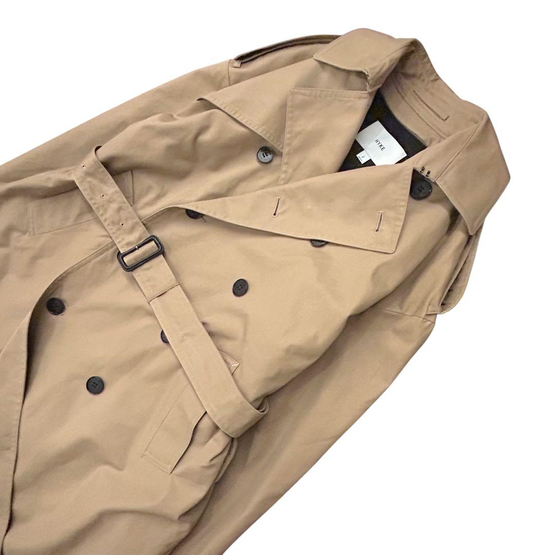 【未使用級❣️23AW】HYKE ビッグフィット トレンチコート M ベージュ