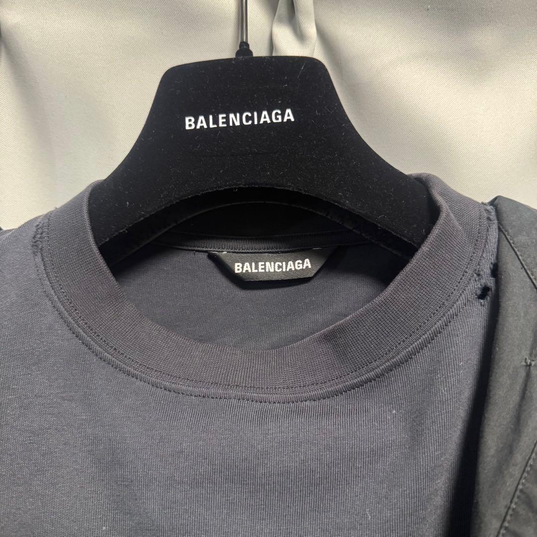 BALENCIAGA トロンプロイユ レイヤード シャツ BB ICON