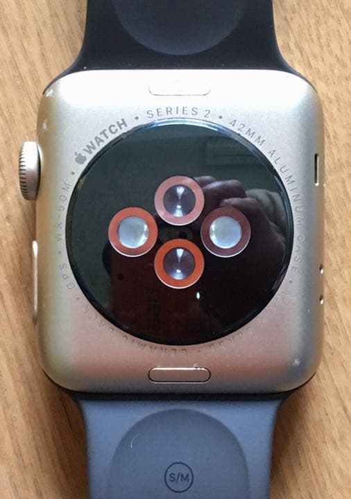 ゴールド Apple Watch、 Series 2 42mmバンド２つ付き