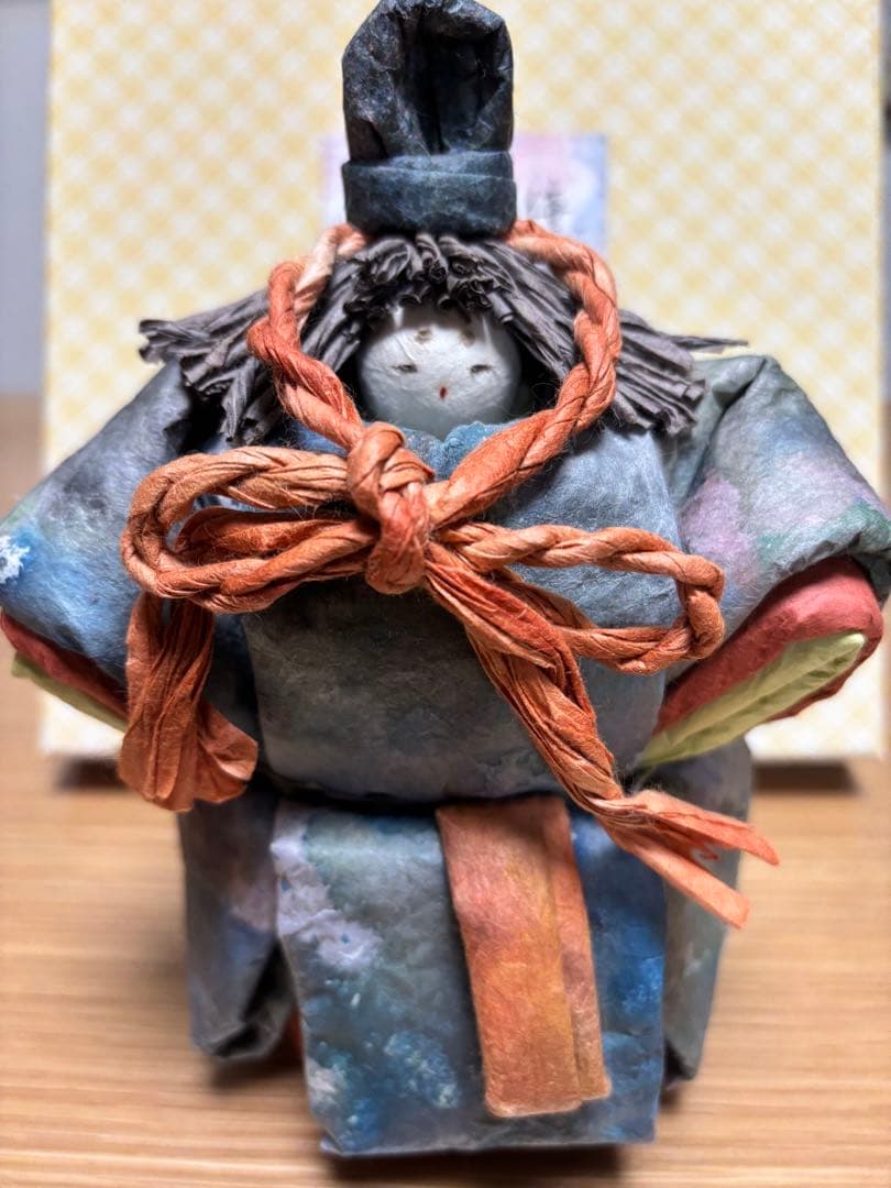 倭紙芸ひなび式和紙人形　わらび雛 　　　　　　　作家　加賀美和枝さんの作品