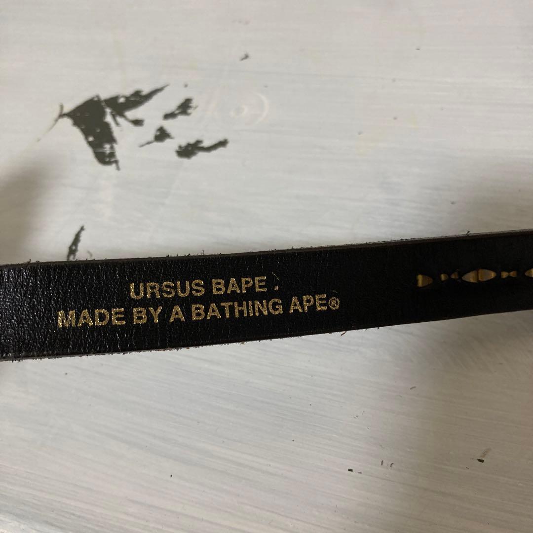 レザー　スタッズ　エイプ　ゴールド　ベルト　アーカイブ