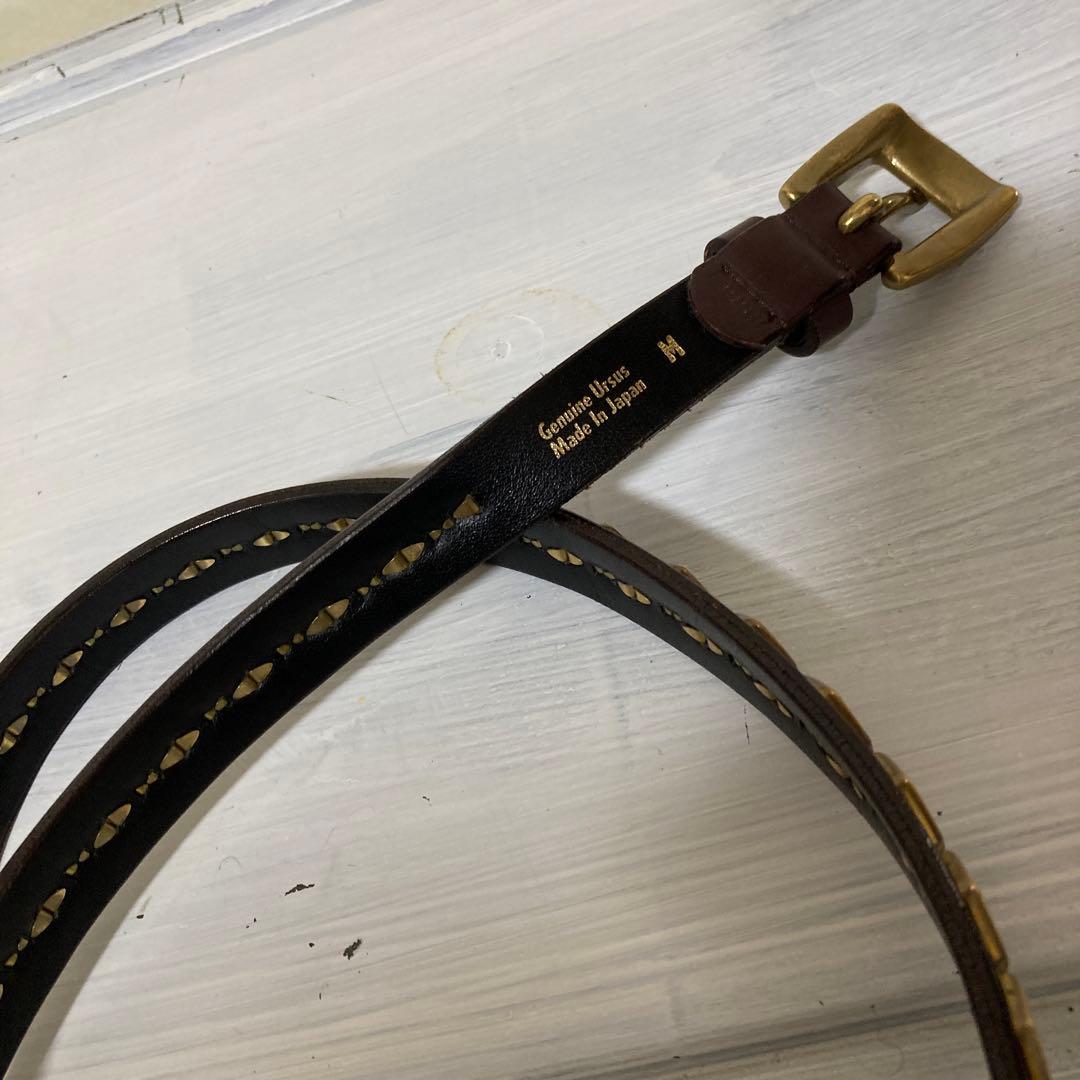 レザー　スタッズ　エイプ　ゴールド　ベルト　アーカイブ