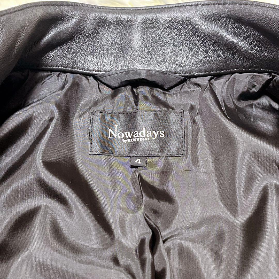 【美品】Nowadays MEN'S BIGI レザージャケット シングル 4