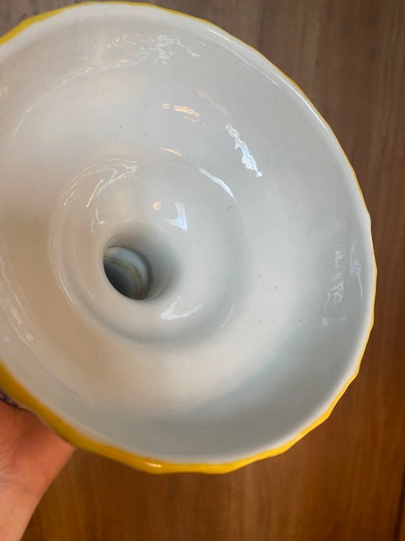 清雍正御製洋彩盘口瓶、禮器、サイズ高さ約25cm口約13cm