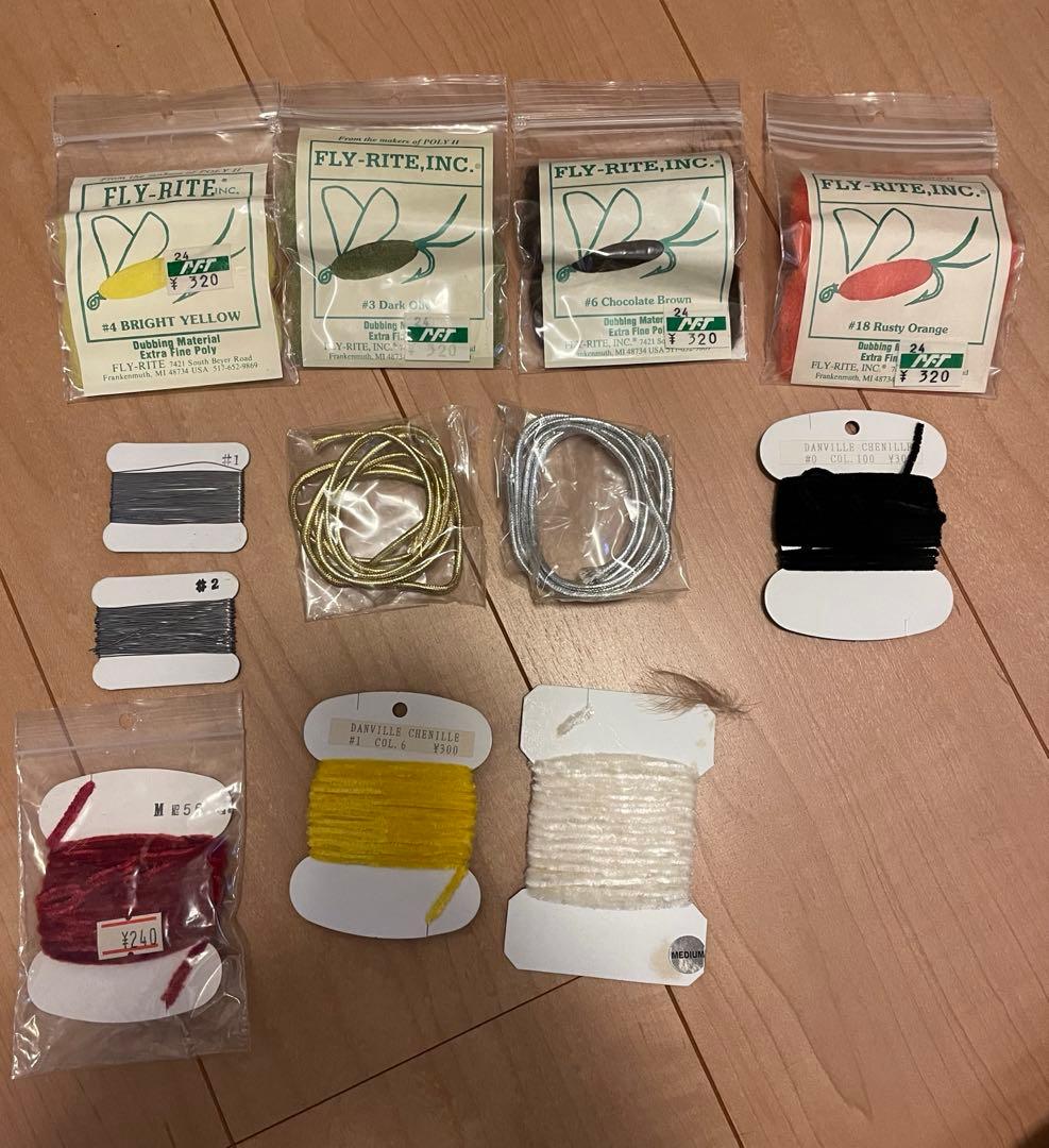 フライタイイングー式 【OFTバイス】フック、マテリアまとめ売