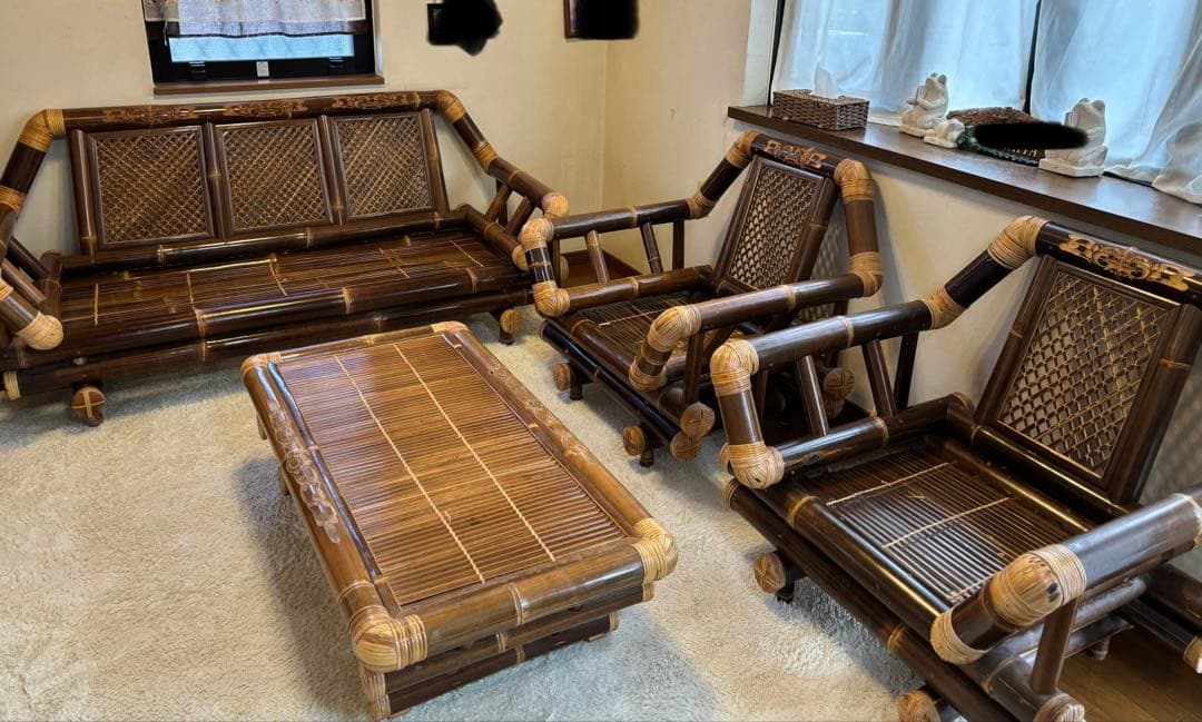 バリ島アジアンバンブー家具セット