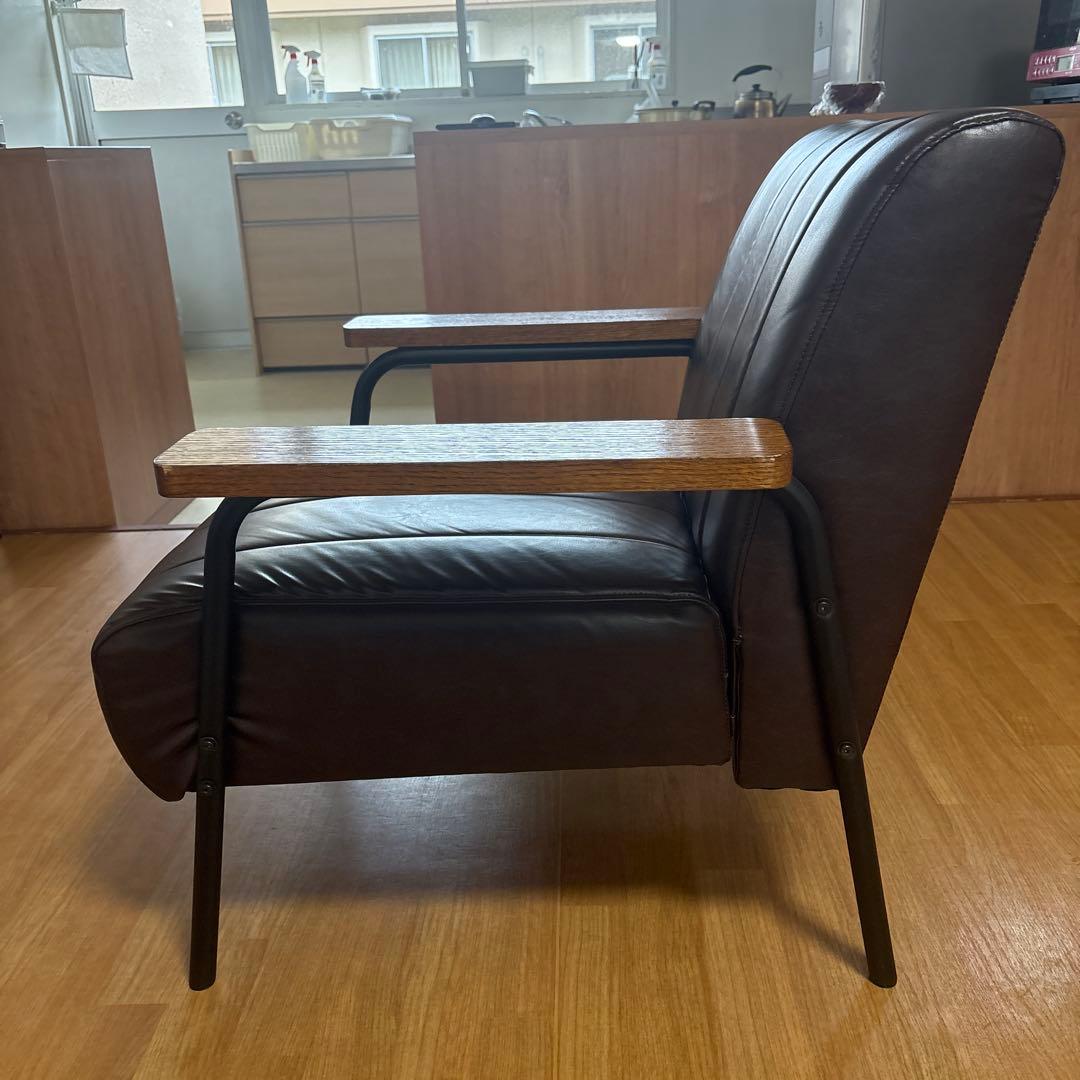 ニトリ　1人掛けソファ　合皮タイプ