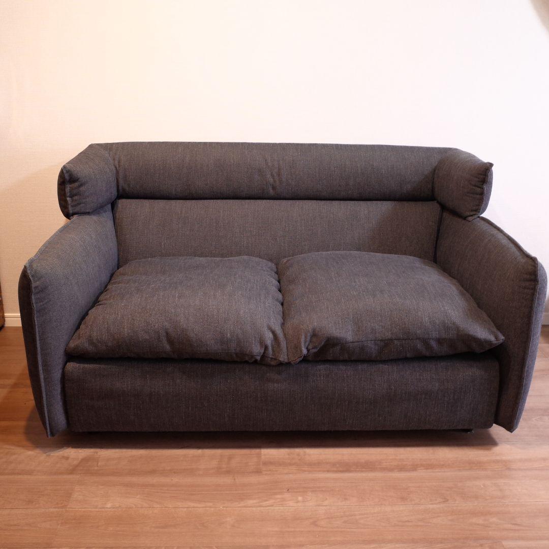 ニトリ ソフティーナ 2人掛けソファ【ダークグレー】最終値下げ