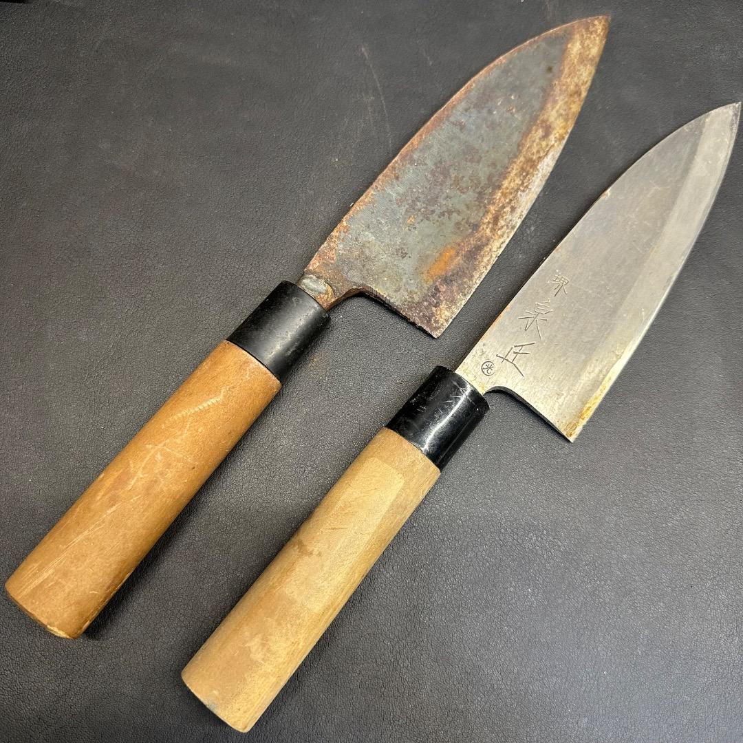 ♡※前Ga1006 出刃包丁 和包丁 堺刀司 源幸光 堺泉丘など 4点まとめ