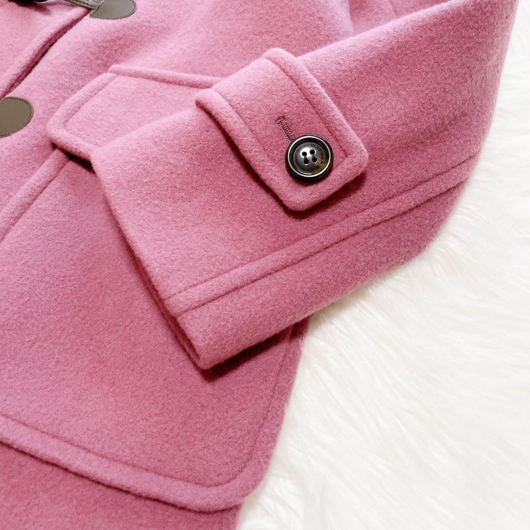 ブルーレーベル　水牛トグル　メガチェック　バイルメルトン　ダッフルロングコート