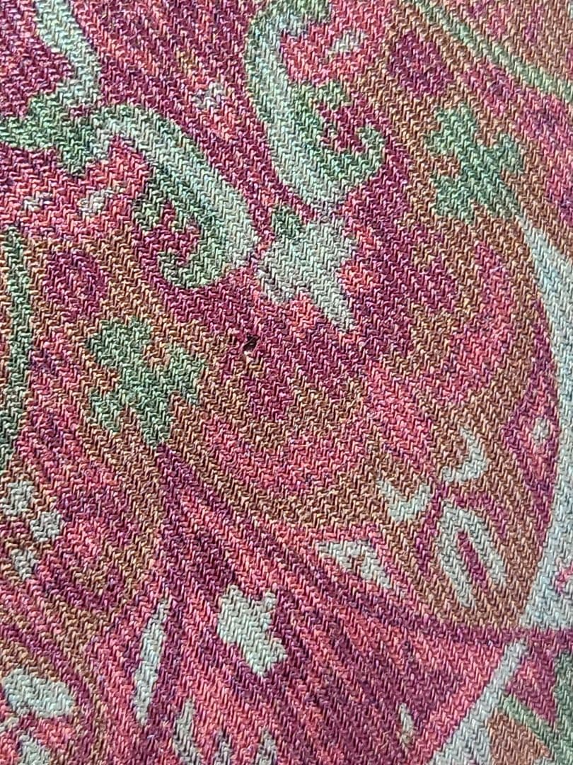 値下げ♪ETRO ペイズリー柄 シルク ウール ストール ショール 大判