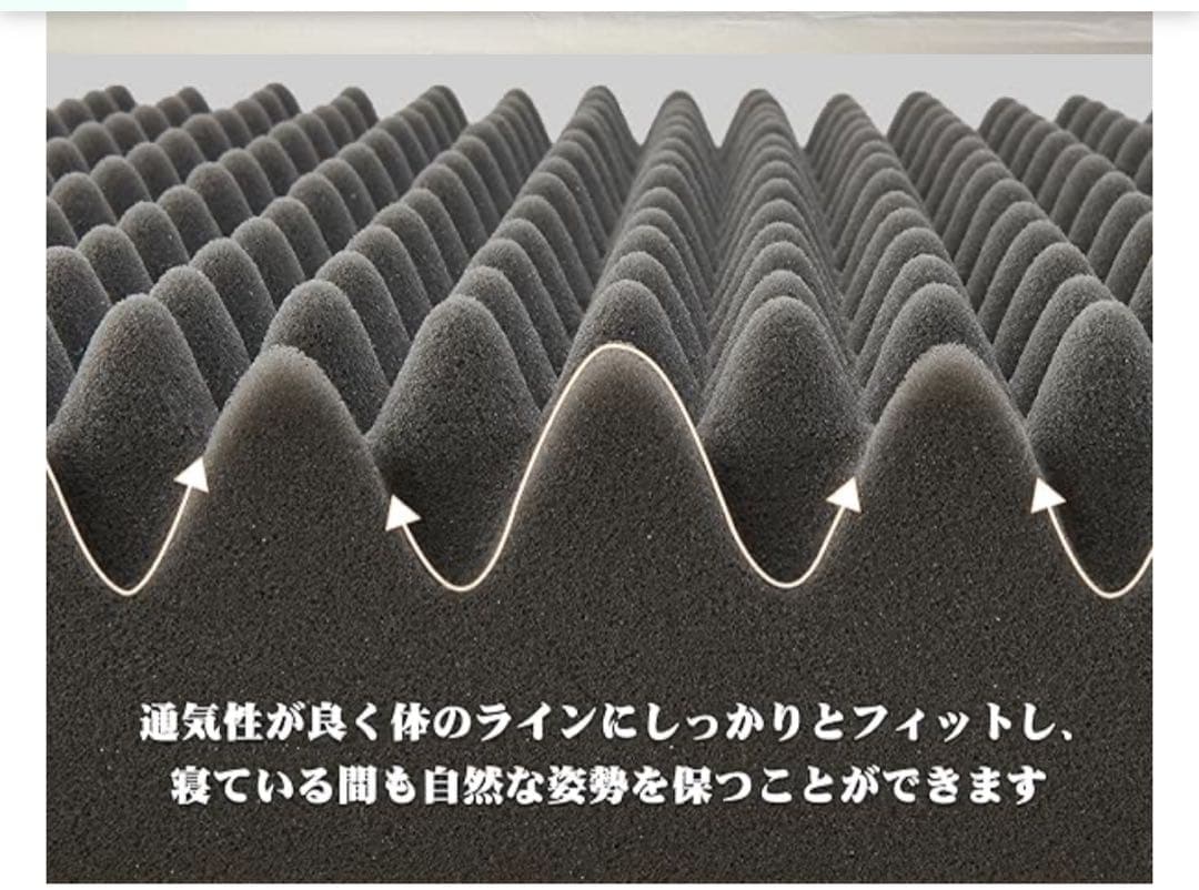 折りたたみマットレス セミダブル高反発 厚さ8cm 120x195 グレー