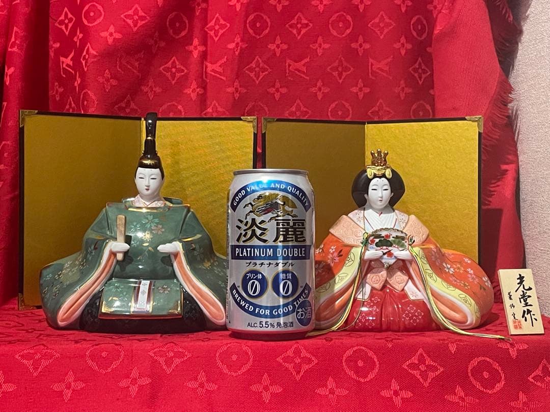 陶器製　雛人形セット