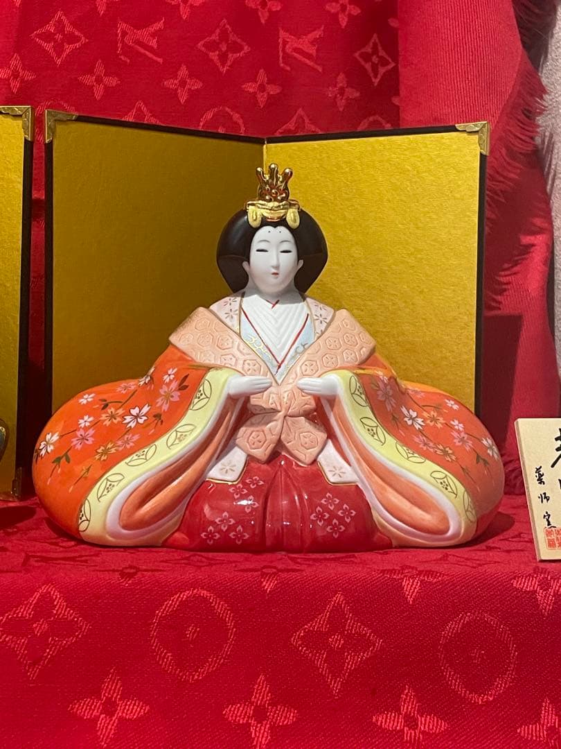 陶器製　雛人形セット
