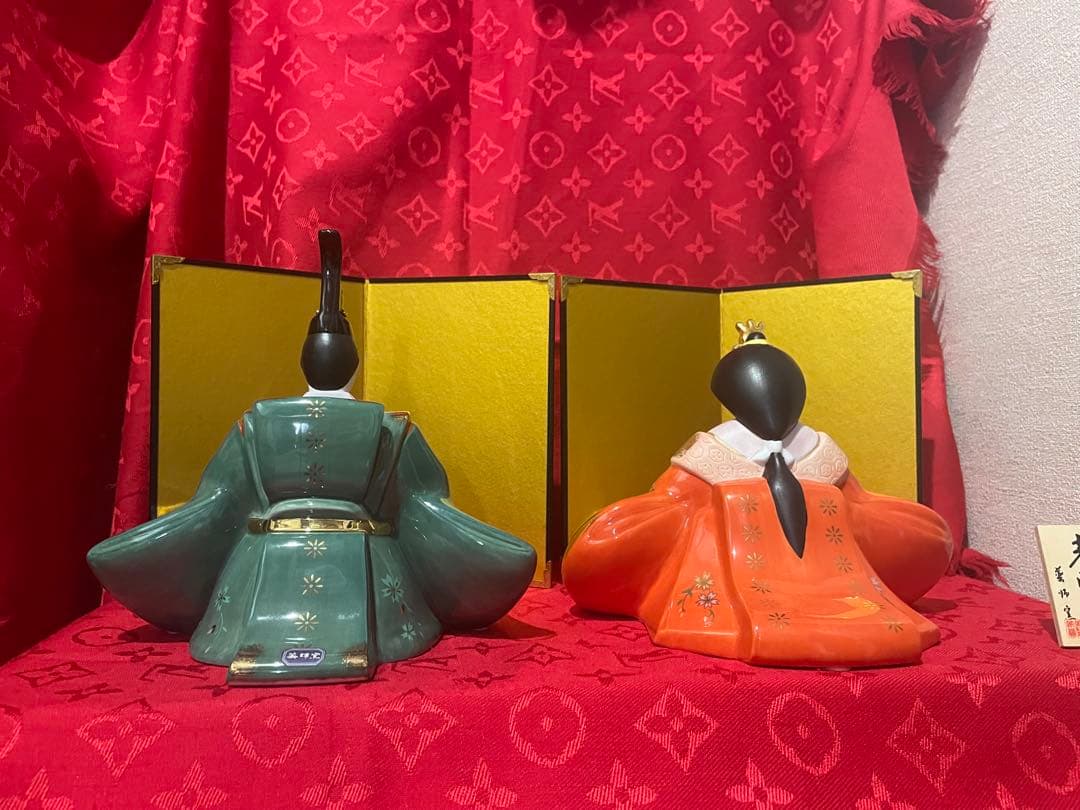 陶器製　雛人形セット