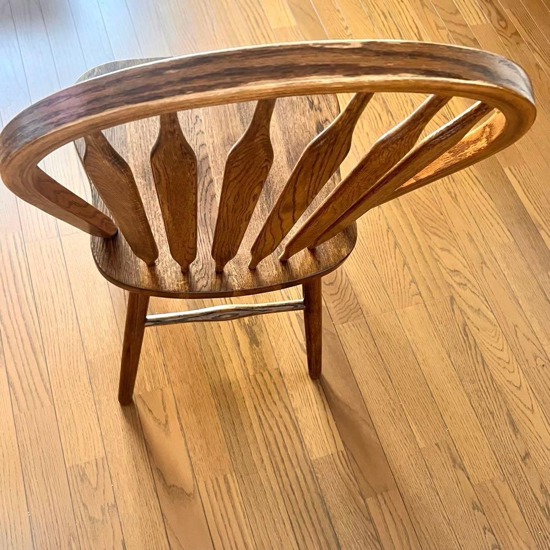 ③みっちゃん木製ウッド ウィンザーチェア スラットバックチェア