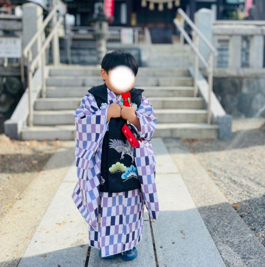 七五三 男の子　被布　着物　セット　3歳
