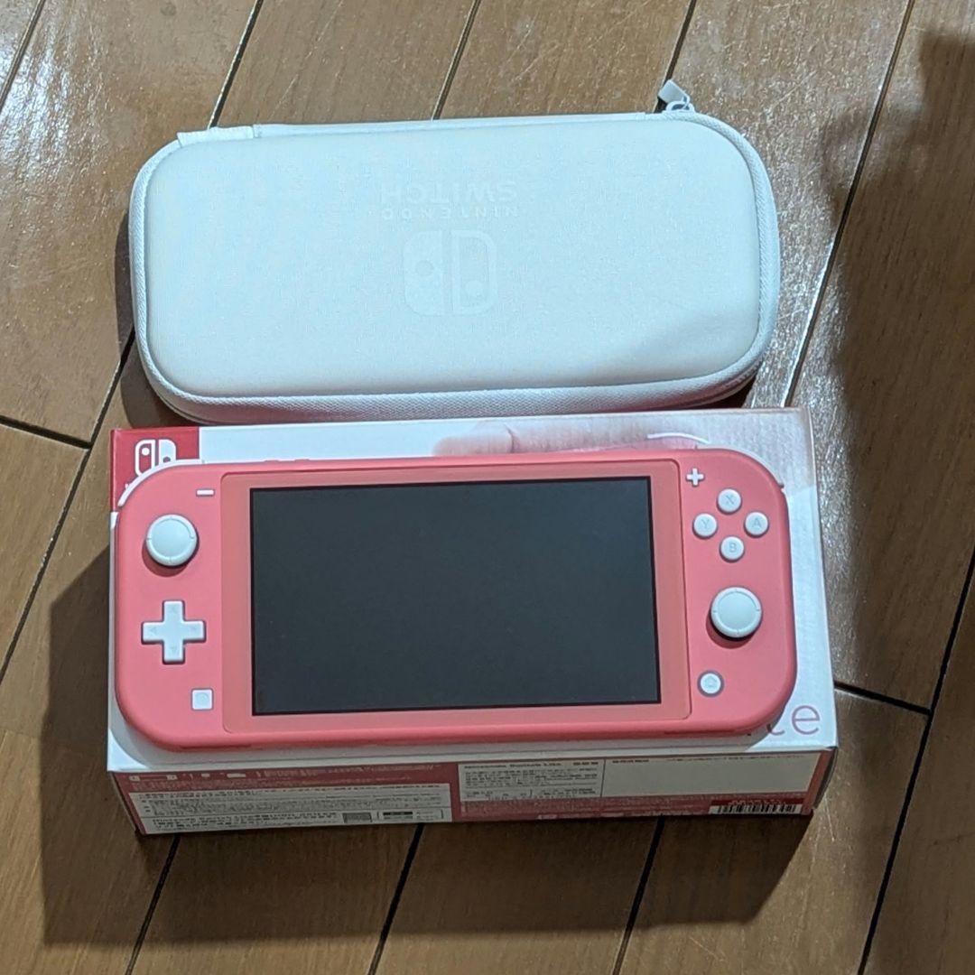 Nintendo Switch Lite コーラルピンク 専用ケース付き