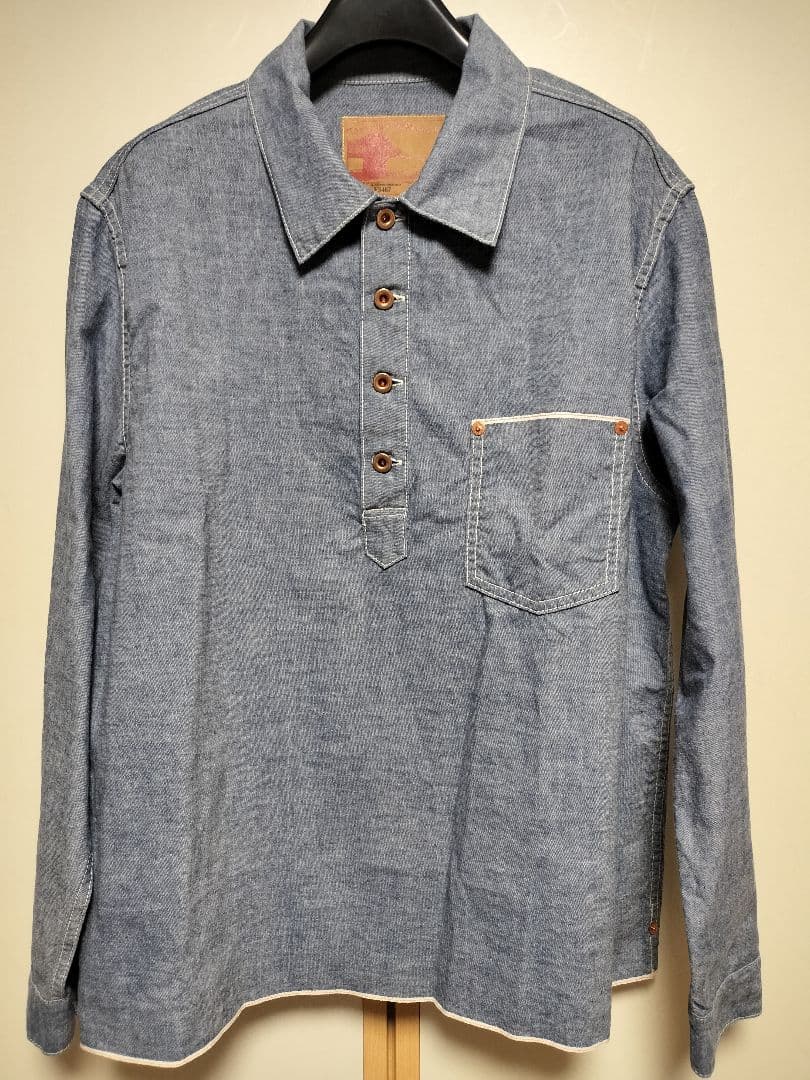 FOB FACTORY　FOBファクトリー　シャンブレー プルオーバーシャツ