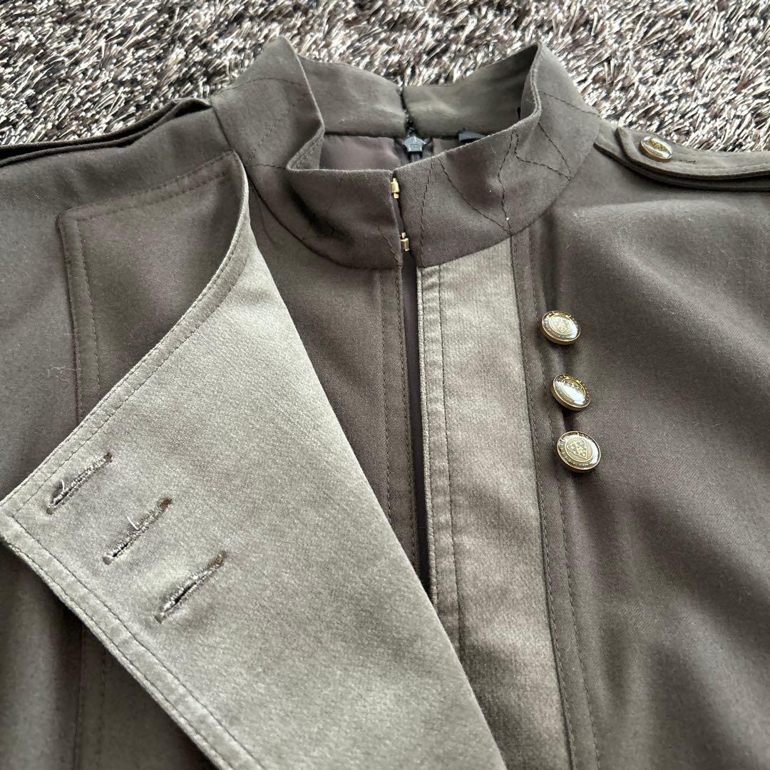 GUCCI グッチ　ベルト付ミリタリーワンピース　36サイズ