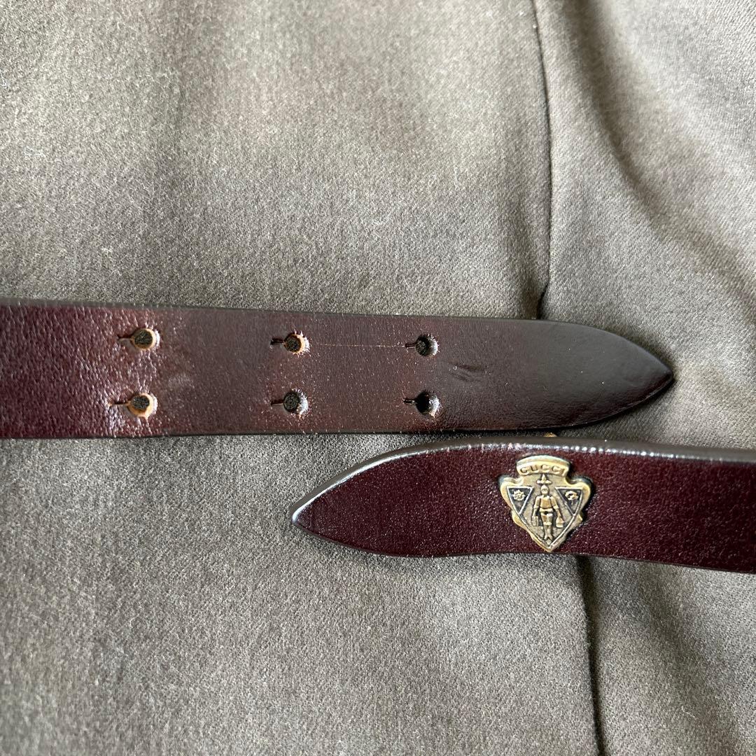 GUCCI グッチ　ベルト付ミリタリーワンピース　36サイズ