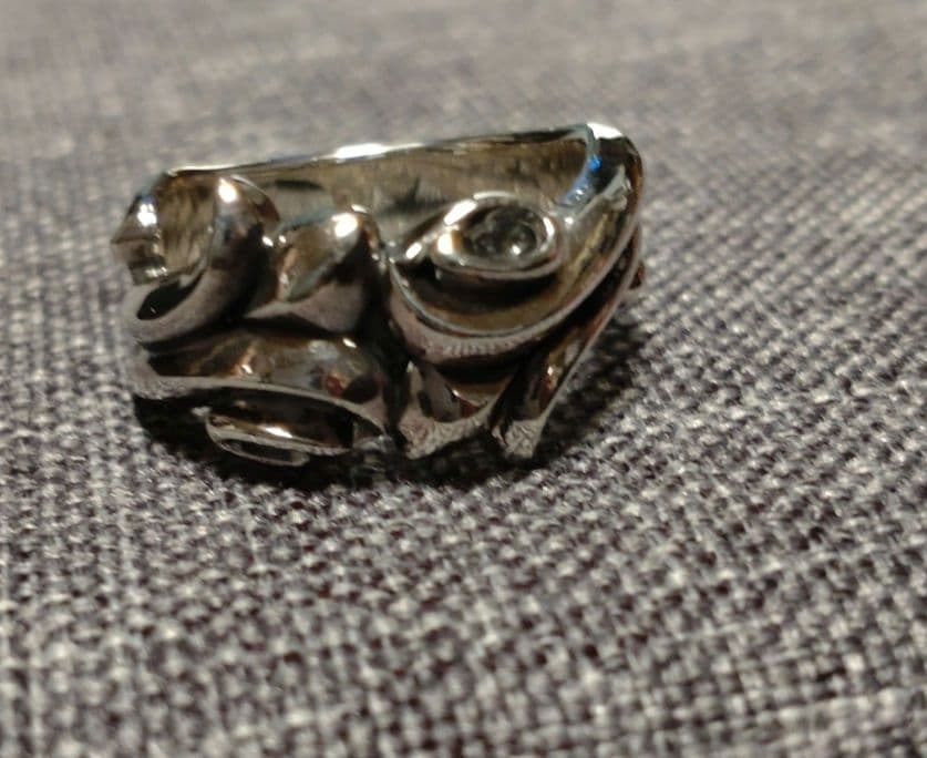 週末限定値下げ　廃番品　ディールデザイン リング　925