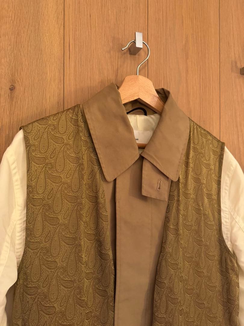 【ちゃこTOGA】美品　ドッキングコート ベージュ ホワイト