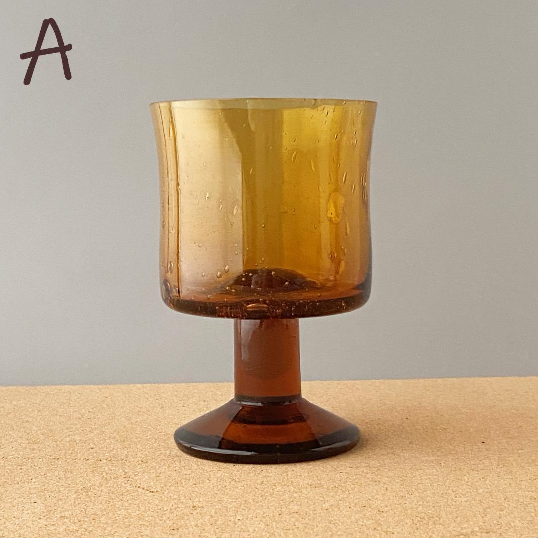 エリックホグラン BODA ガラス 脚付 花瓶 フラワーベース ビアグラス 2脚