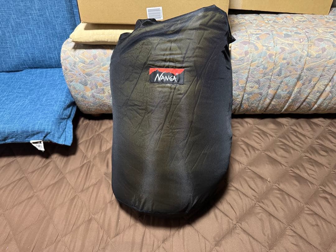 ナンガ オリジナル オーロラライト 封筒型 800DX COYOTE ブラック