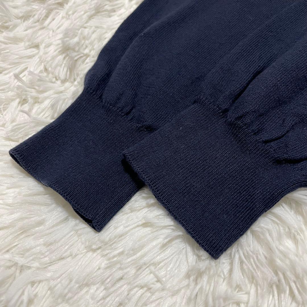 2011SS ハンマースリーブ エルボーパッチ カーディガン ネイビー XL