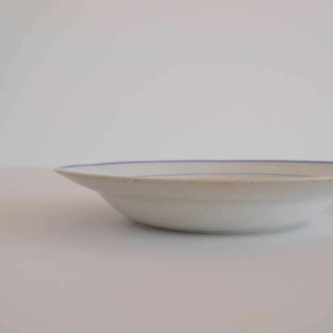 オールドアラビア　ARABIA 深皿 プレート　ブルーライン