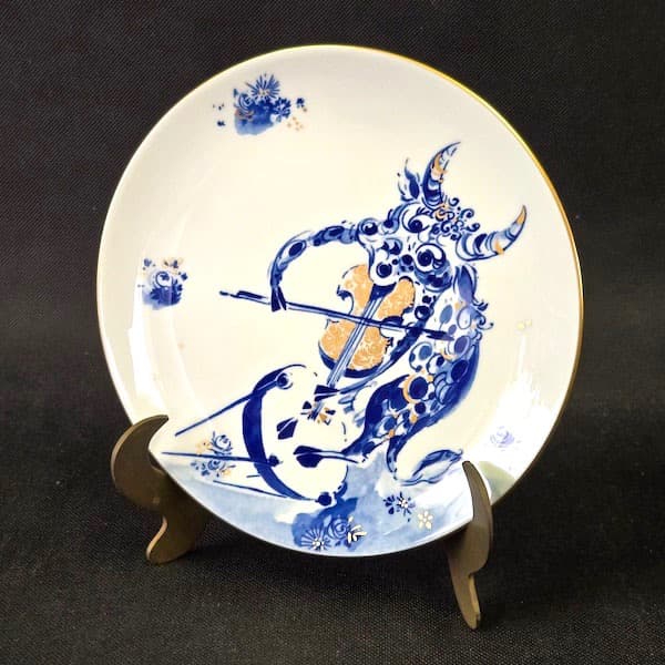 MEISSEN マイセン　イヤープレート2009年牛年　約19cm飾り皿　干支