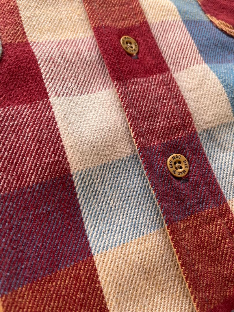 【80’s～/used】BIGMAC　ヘビーネルシャツ　USA製