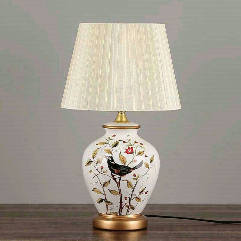 照明スタンドライト テーブルランプ デスクライト．新品 高級陶器卓上ステンド5