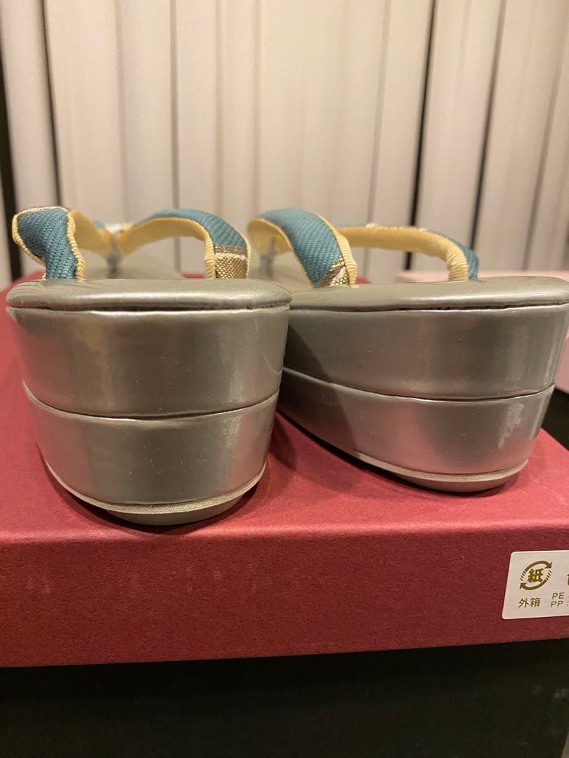 未使用 草履バッグセット 帯地 成人式 結婚式 振袖 卒業式 袴 くすみカラー