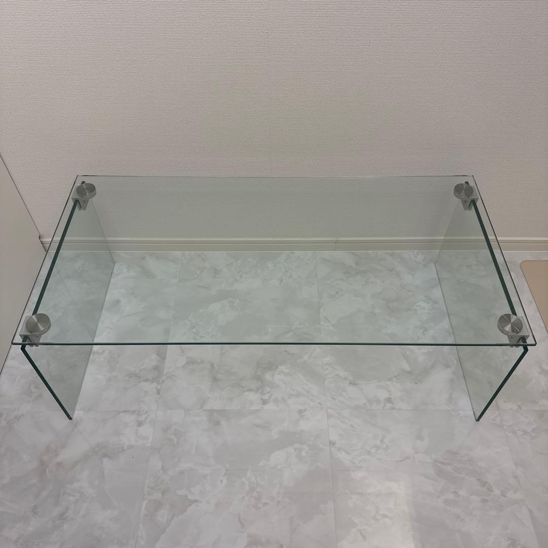 yページ【Francfranc】ガラス製センターテーブル