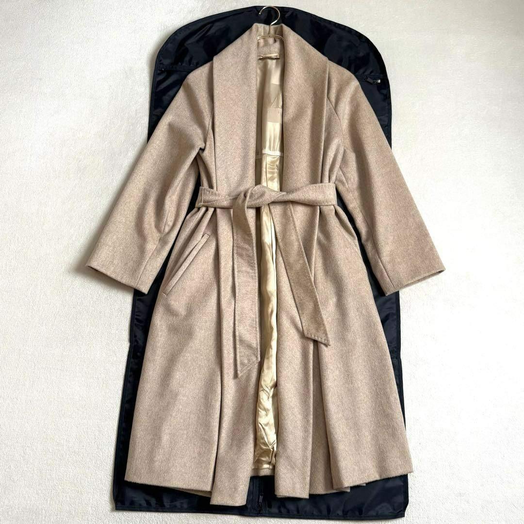 【極美品】MAX MARA STUDIO カシミア100% ラップコート 40