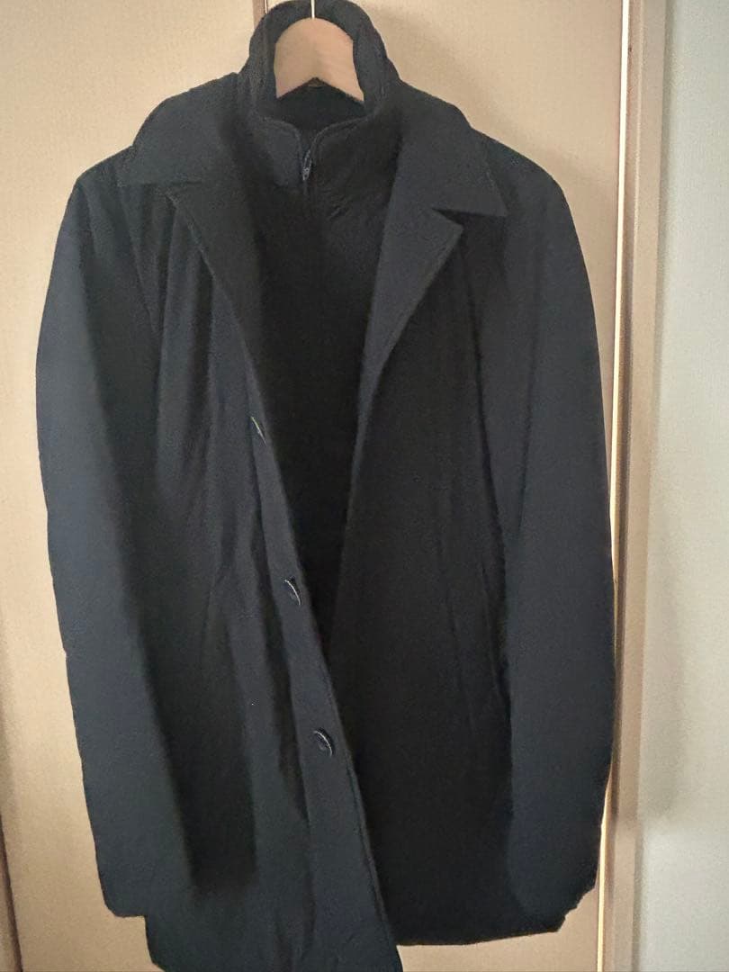 HERNO ステンカラーコート ネイビー