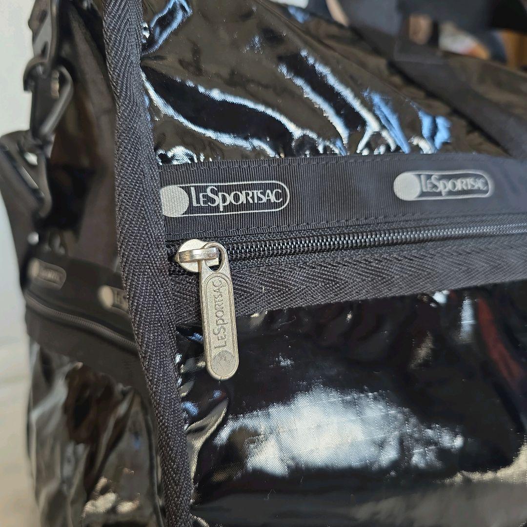 コロン レスポートサック ウィークエンダー ラージ エナメル ブラック