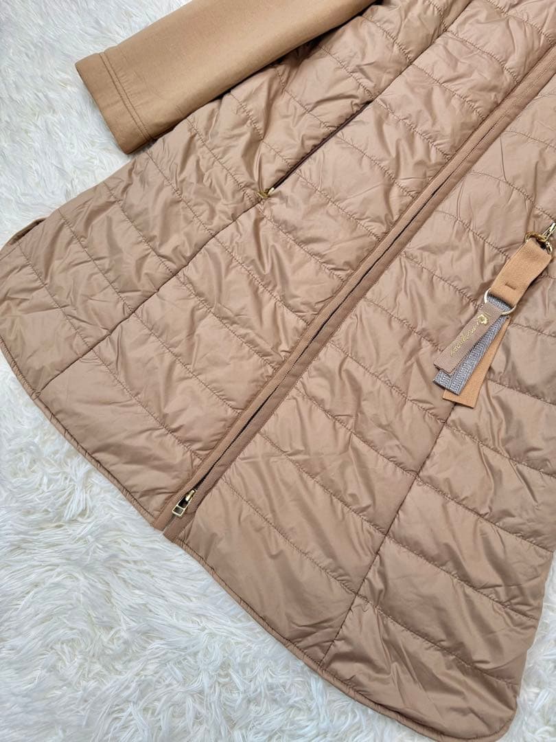 m's gracy コート　中綿　切り替え　キルティング　ベージュ　2024AW