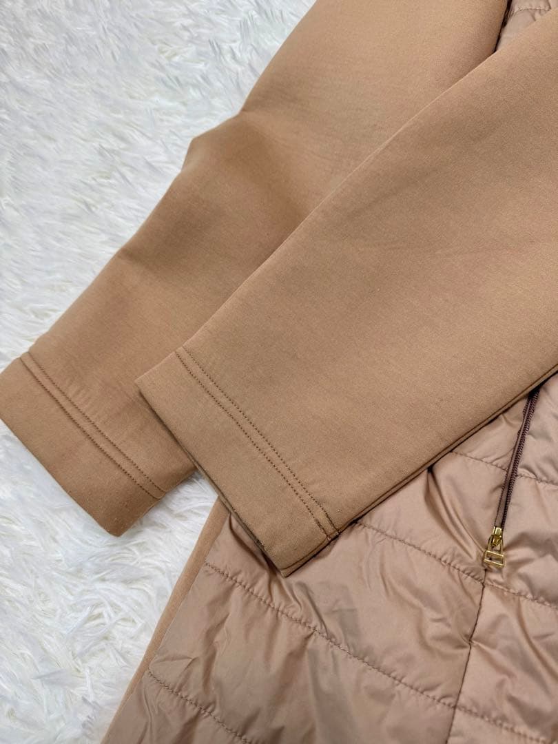 m's gracy コート　中綿　切り替え　キルティング　ベージュ　2024AW