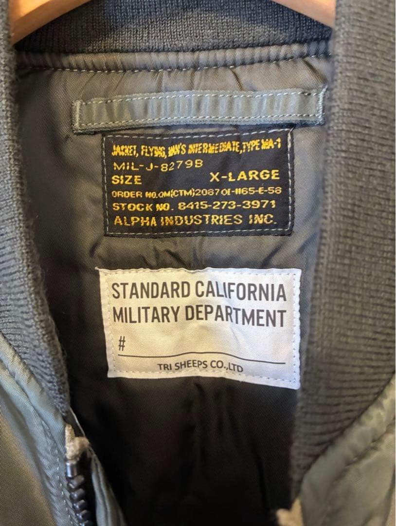 激レア‼️⭐️ ALPHA × Standard California MA-1 ⭐️