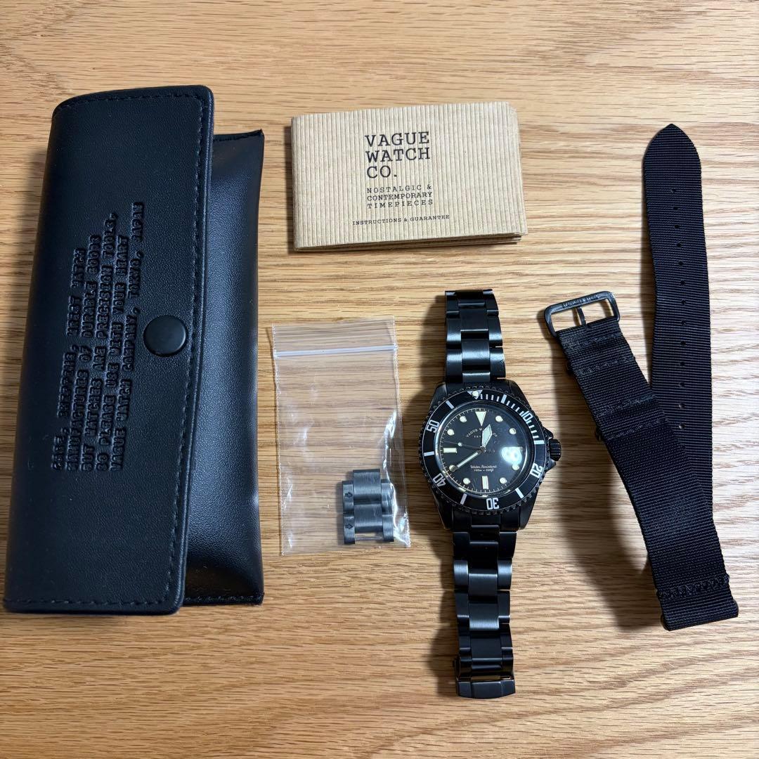 VAGUE WATCH ダイバーズウォッチ BLK SUB