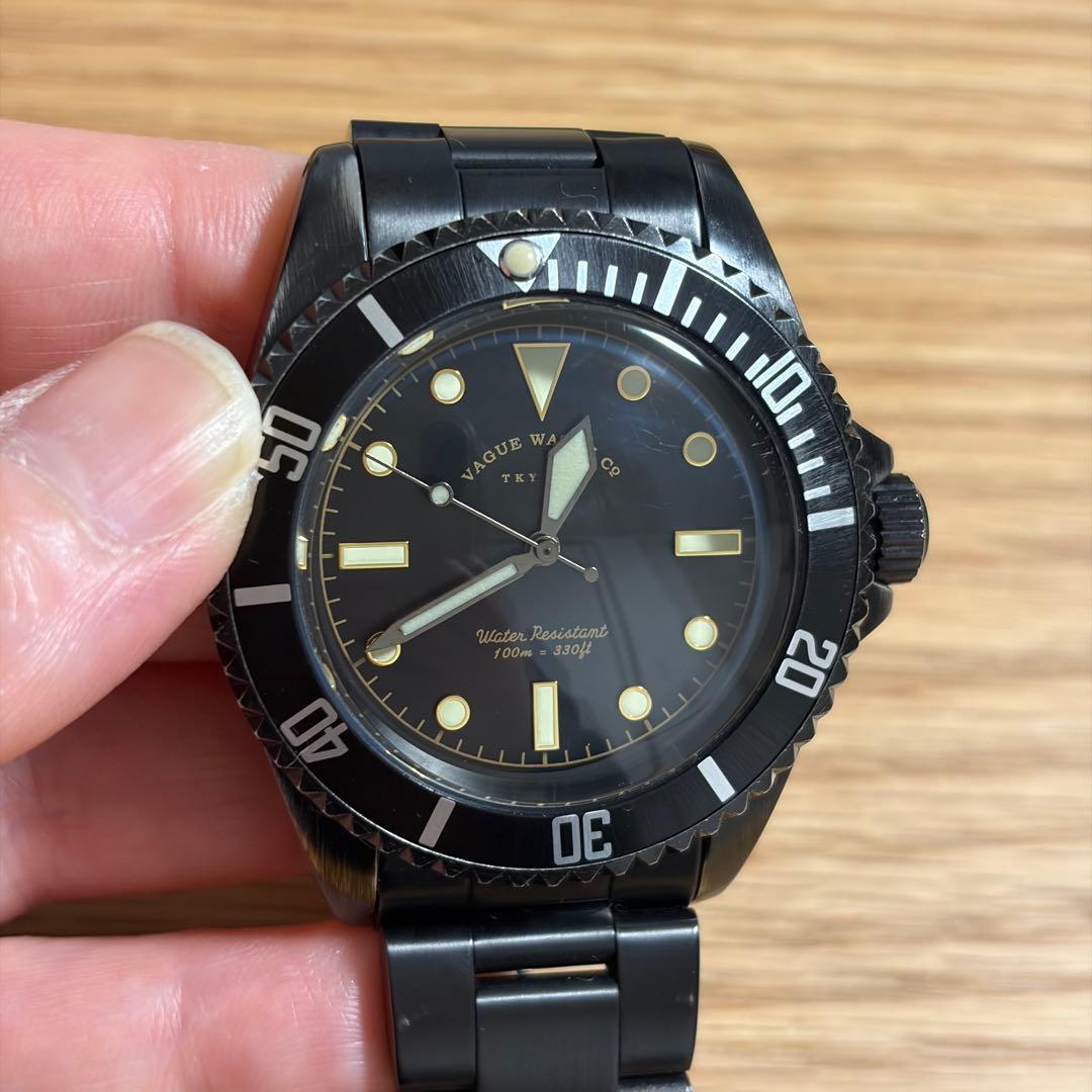 VAGUE WATCH ダイバーズウォッチ BLK SUB