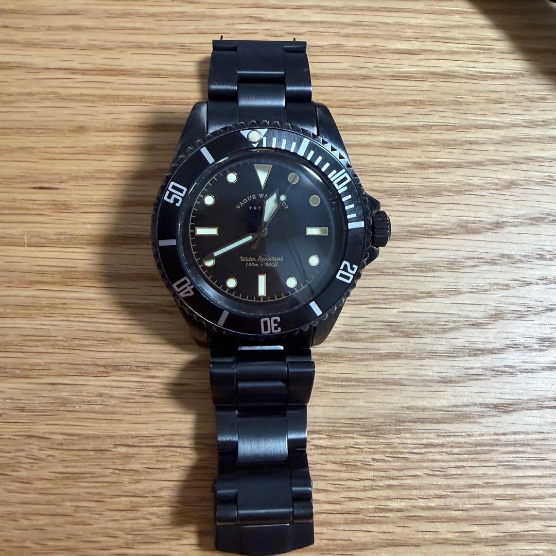 VAGUE WATCH ダイバーズウォッチ BLK SUB
