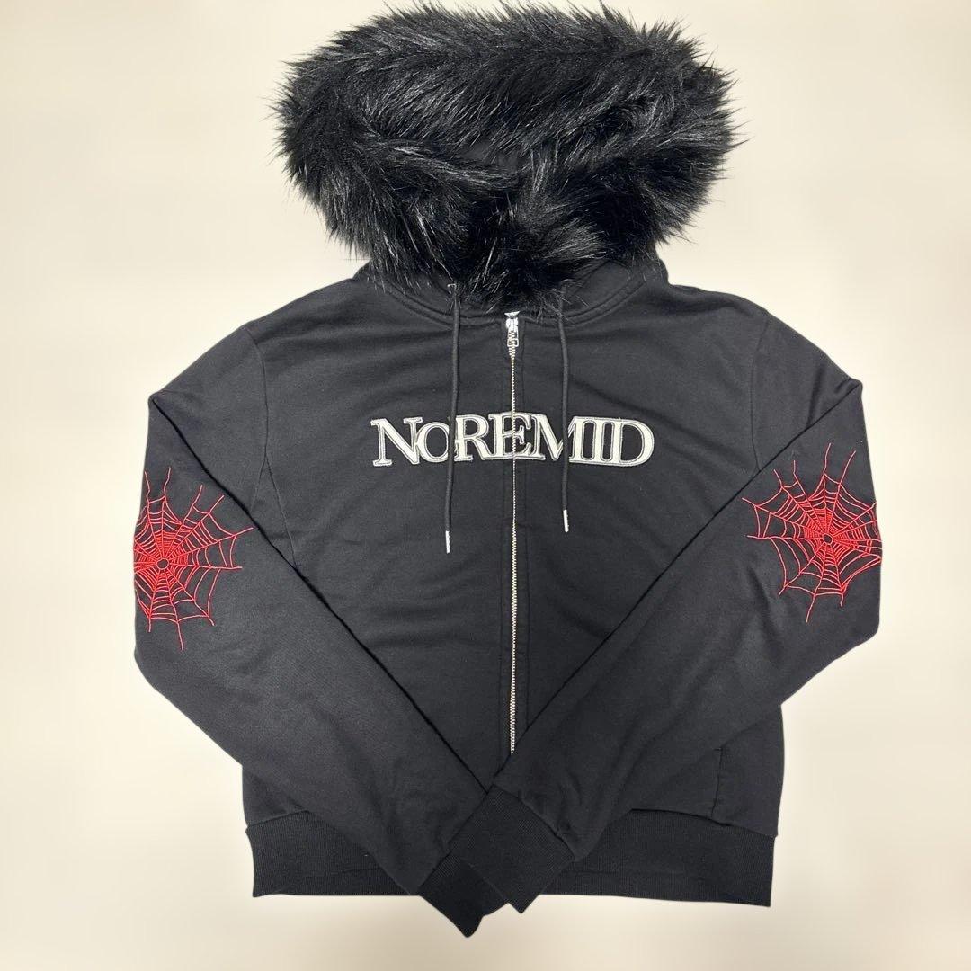 noremid ノーリミッド ファーパーカー　ステッカー付き