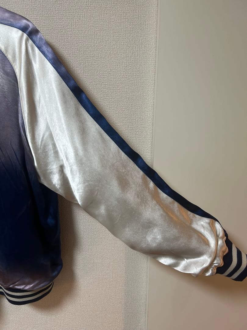 Schott スカジャン L ネイビー/シルバー