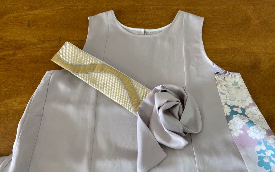 3236 着物　リメイク　ドレス　ワンピース