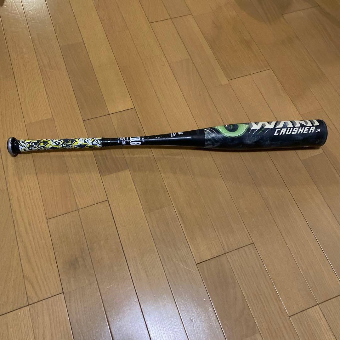 【超美品】78cm ワニクラッシャー　緑ワニ　少年野球　軟式バット　ケース付き